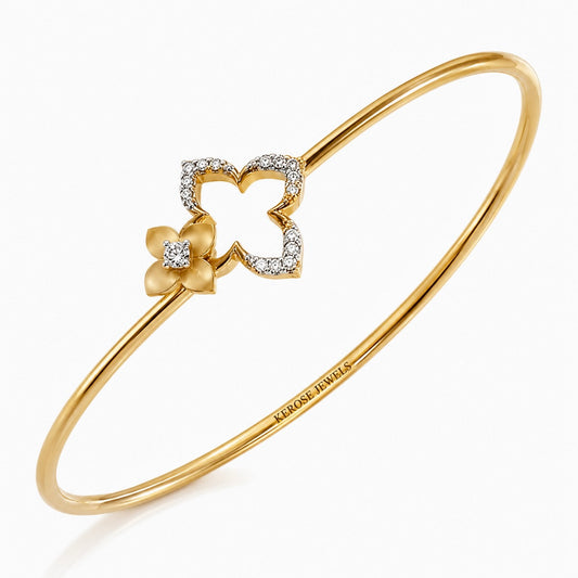 Floral Clover Bangle
