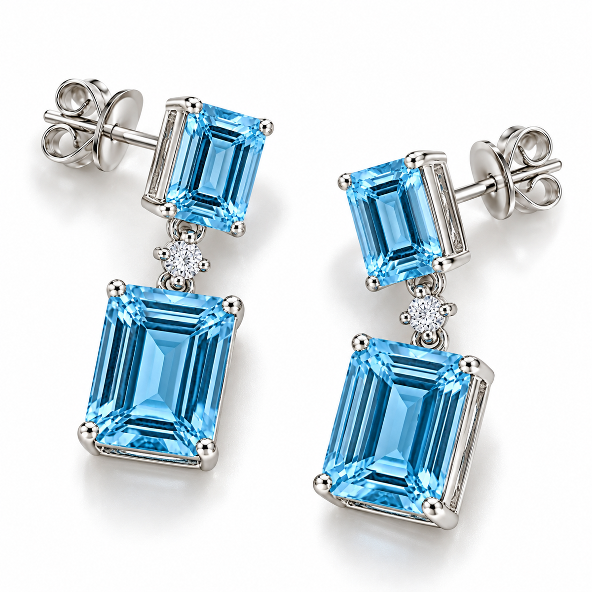 Aquamarine Drop Earrings