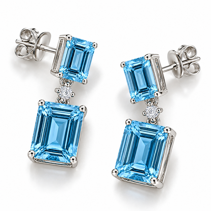 Aquamarine Drop Earrings