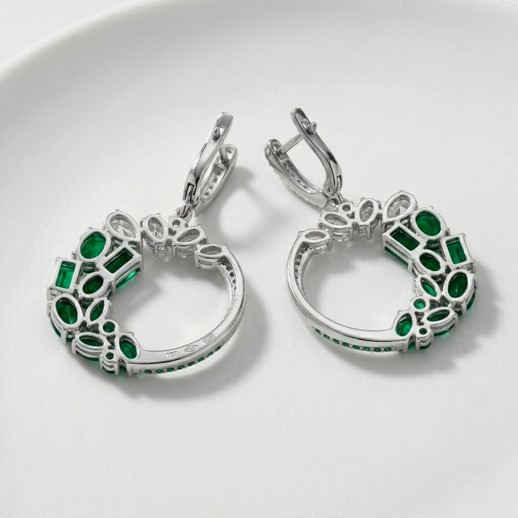 Encircled Verdant Bloom Earrings