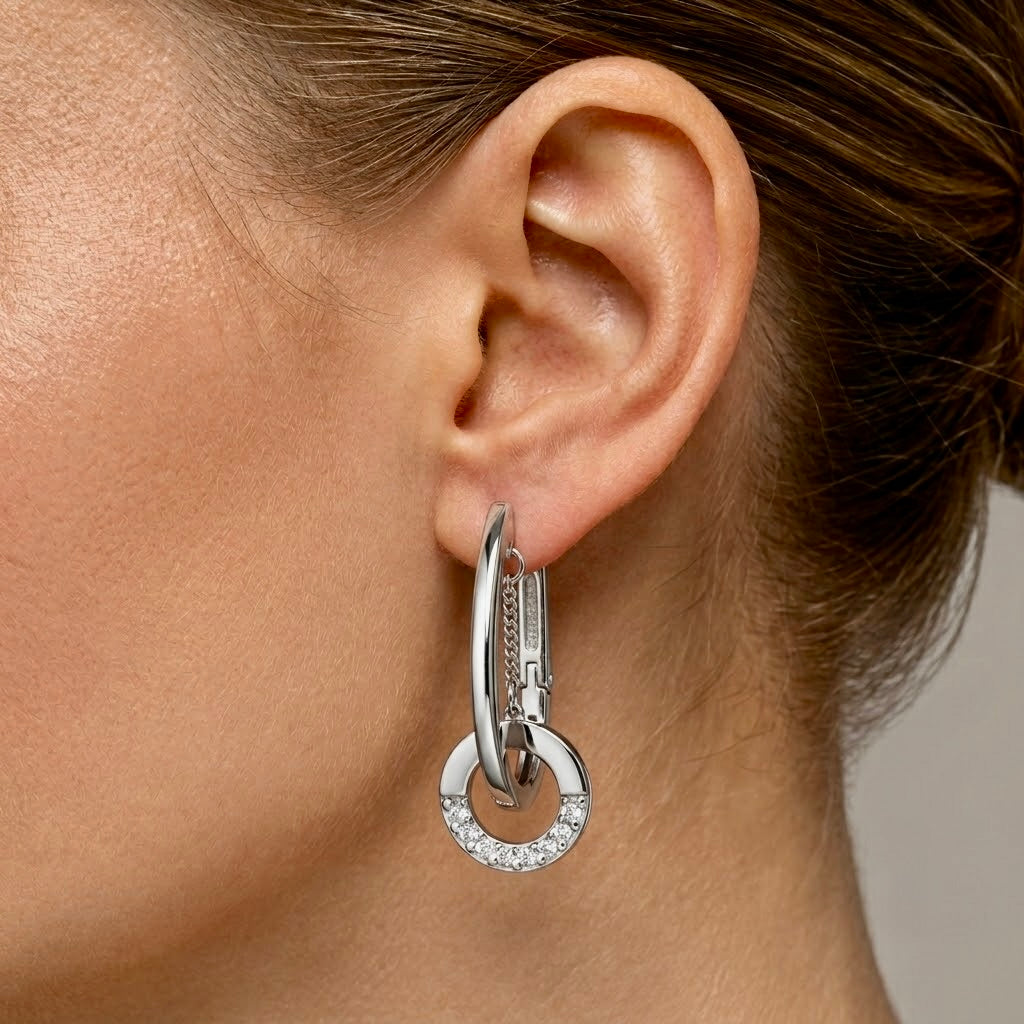 Zenith Link Drop Earrings