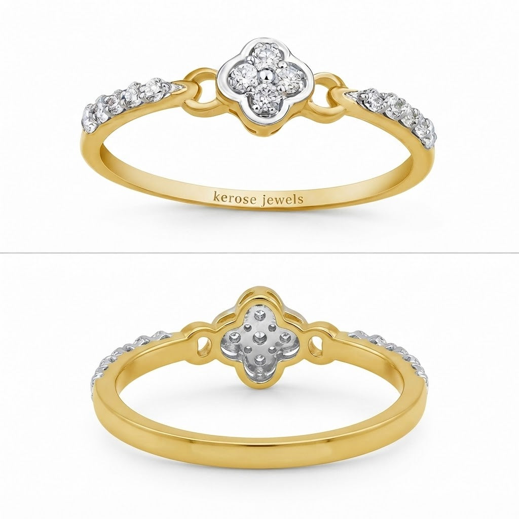 Clover Diamond Ring