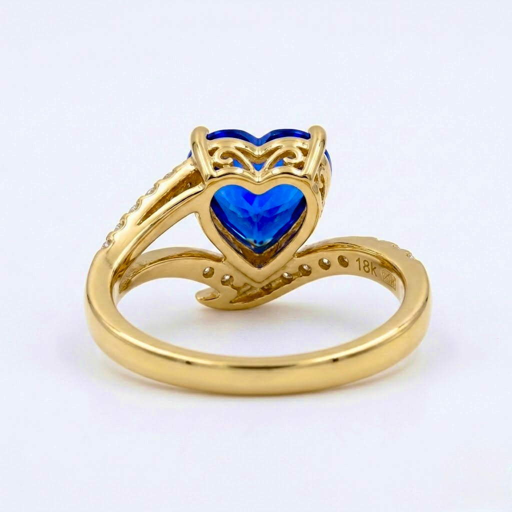 Royal Heart Bypass Wave Ring