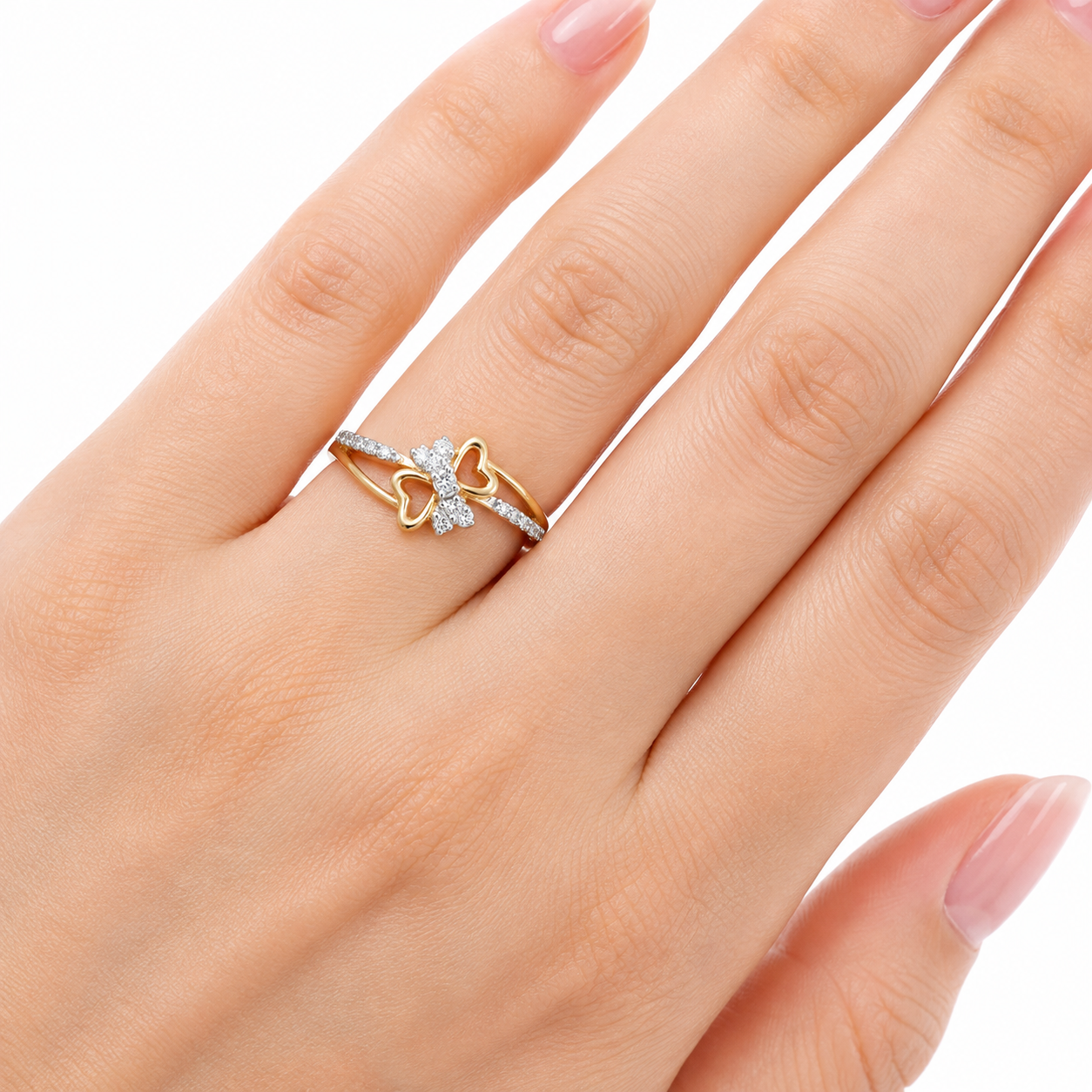 Double Heart  Ring