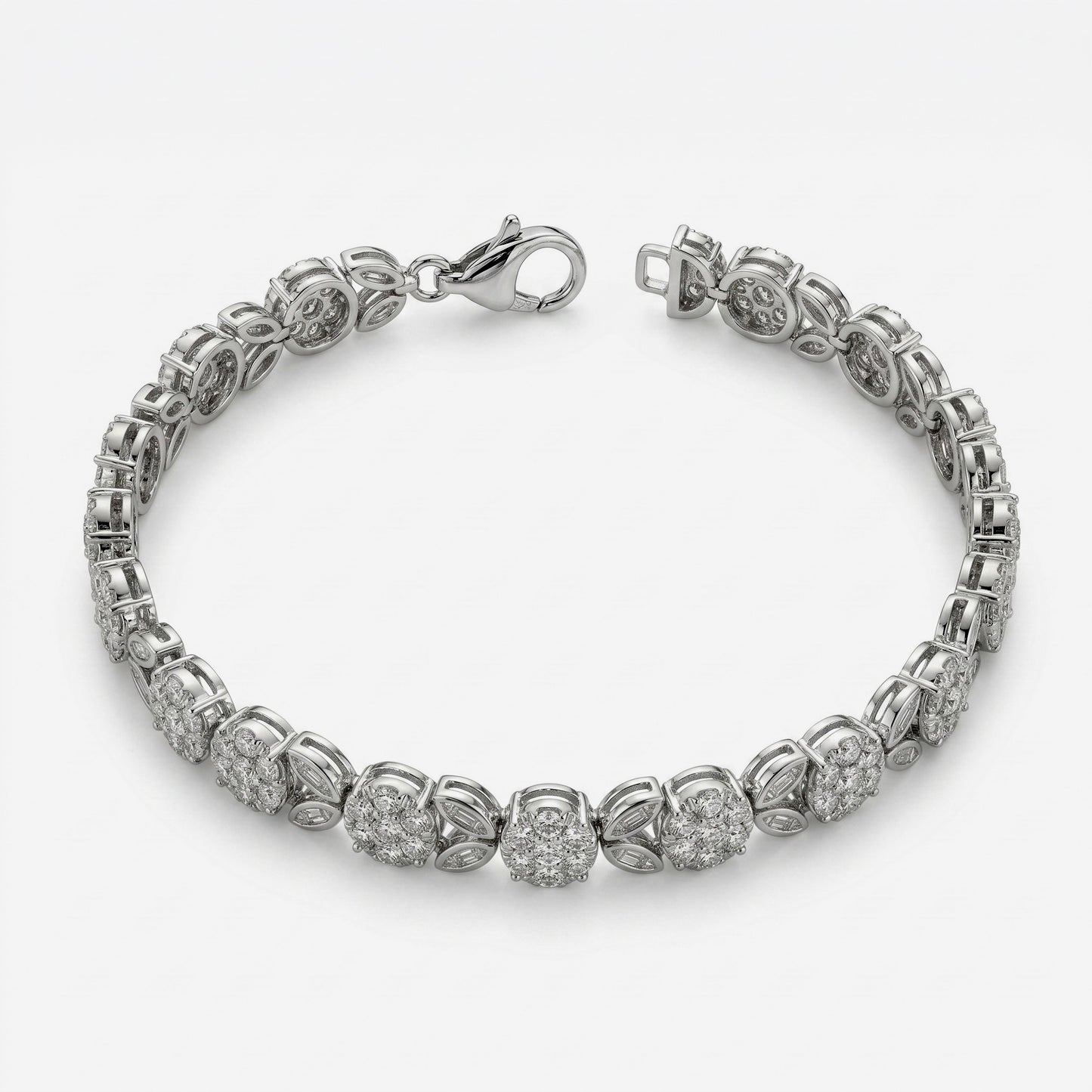 Imperial Cluster & Marquise Link Bracelet