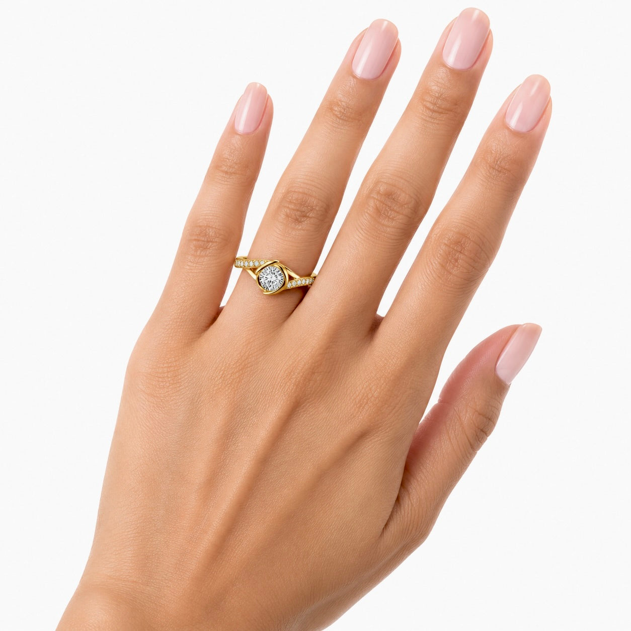 Solitaire Bloom Engagement Ring