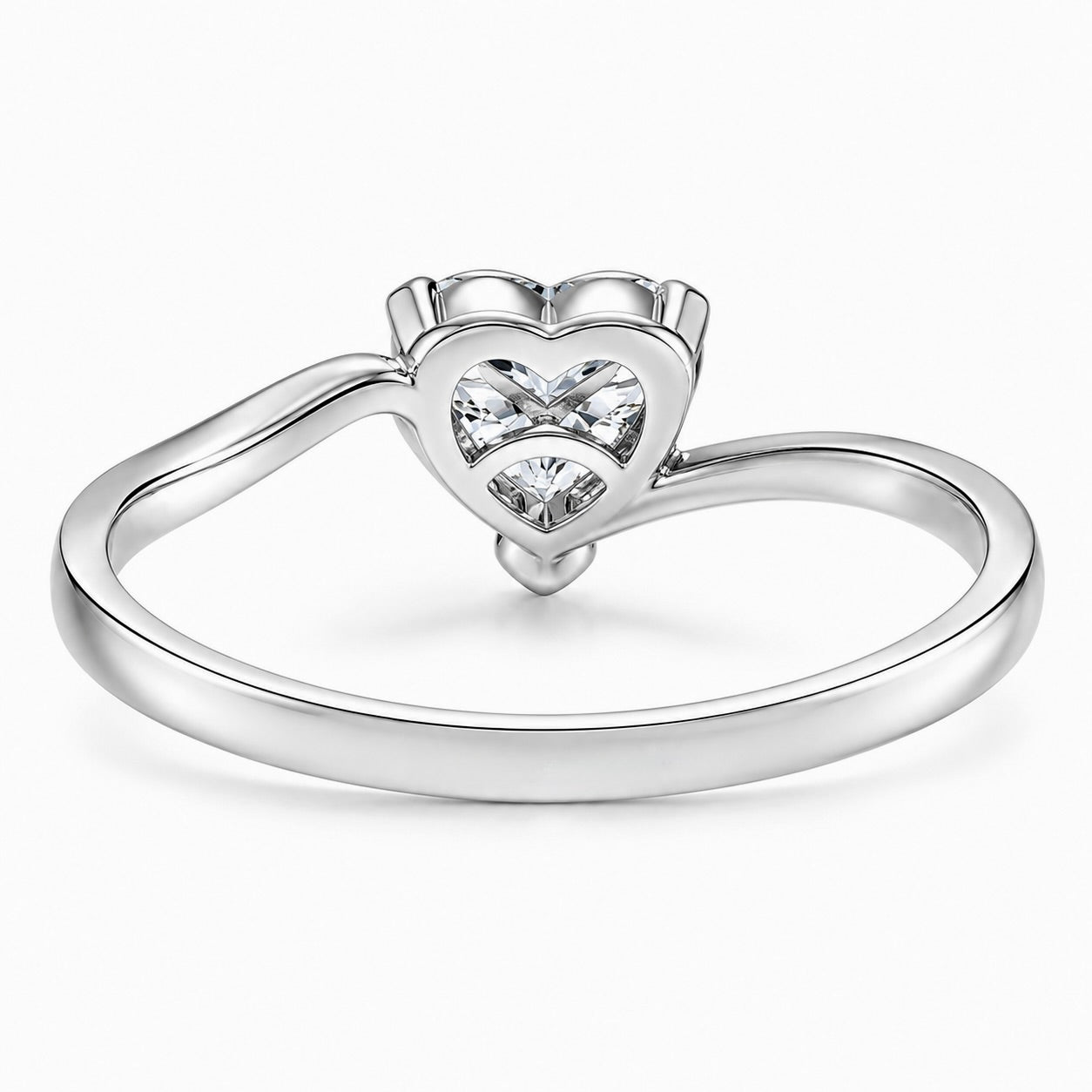 Heart-Shaped Solitaire Ring