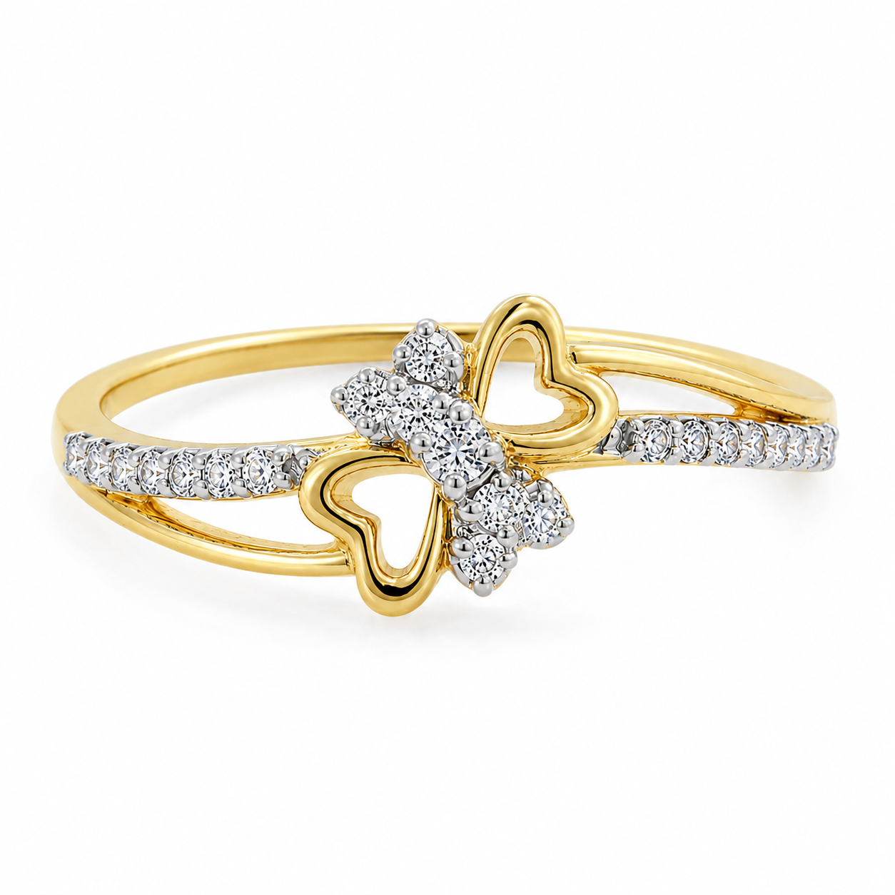 Double Heart  Ring